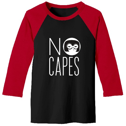 Disney Pixar The Incredibles 2 Edna Mode No Capes Logo Baseball Tees