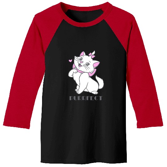 Disney The Aristocats Adorable Purrfect Marie Big Chest Logo Baseball Tees