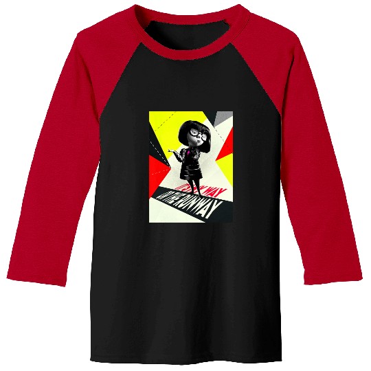 Disney Pixar The Incredibles 2 Edna Retro On It's Way Logo Baseball Tees