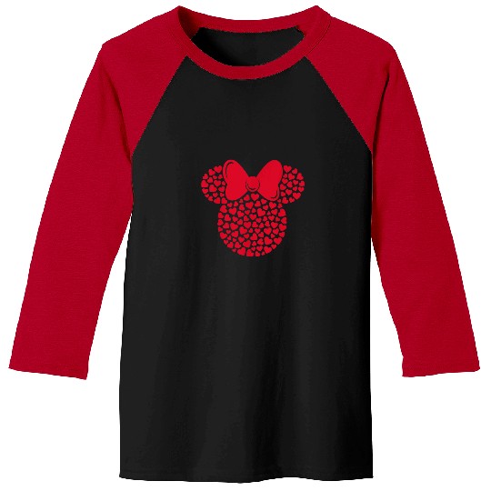 Disney Minnie Mouse Icon Filled with Hearts Baseball Tees
