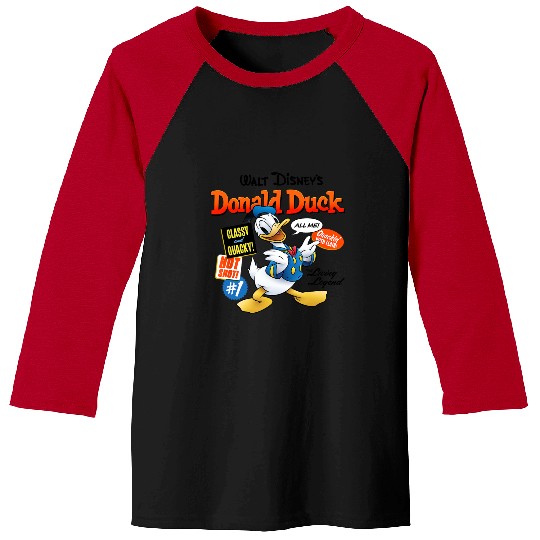 Discover Disney Mickey And Friends Donald Duck Phrases  Logo Baseball Tees