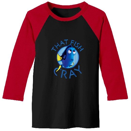 Disneyss Pixars Finding Dory That Fish Cray Ocean Blue Logo Baseball Tees