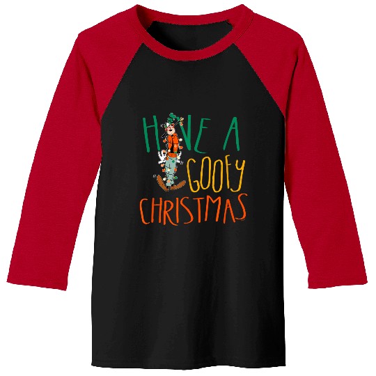 Disney Have A Goofy Christmas 2024 Tangled Lights Funny Baseball Tees