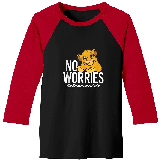 Disney Lion King Classic No Worries Simba Tank Top Baseball Tees