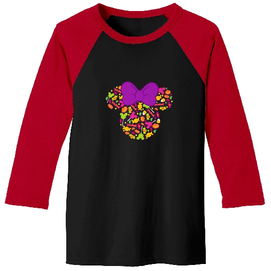 Disney Minnie Mouse Icon Candy Halloween Premium T-Shirt Baseball Tees