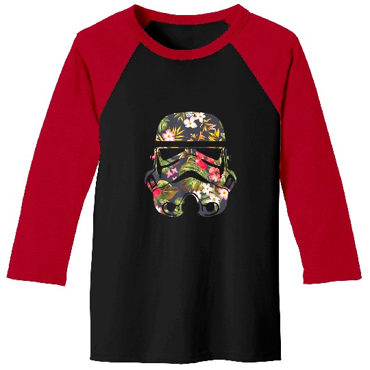 Tropical Stormtrooper Floral Print Disney+ T-Shirt Baseball Tees