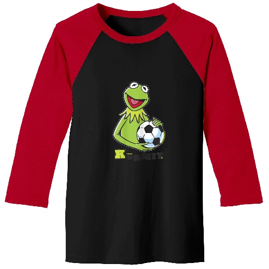 Disneyss The Muppets Kermit Soccer Ball Vintages Stencil Logo Baseball Tees
