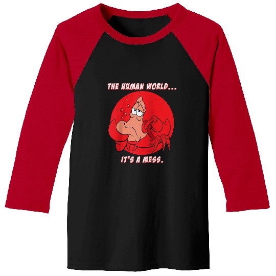 Disney The Little Mermaid Sebastian The Human World Raglan Baseball Tee Baseball Tees