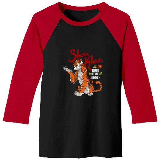 Disney Villains Shere Khan King Of The Jungle Retro Poster Baseball Tees