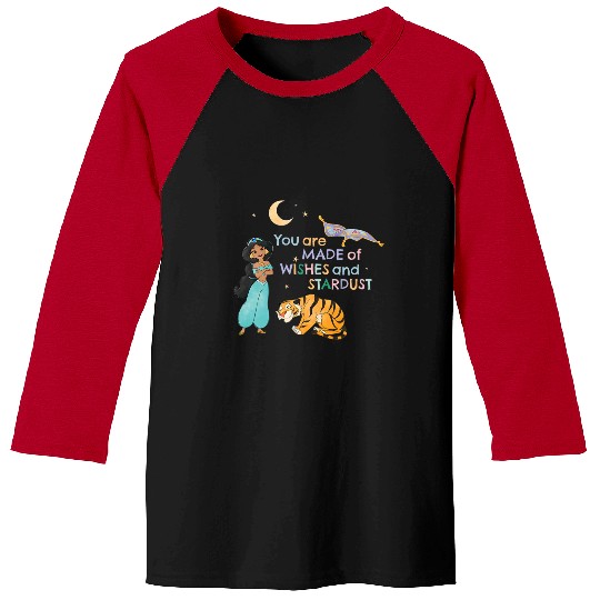 Disney Aladdin Jasmine You Are Made Of Wishes And Stardust Baseball Tees