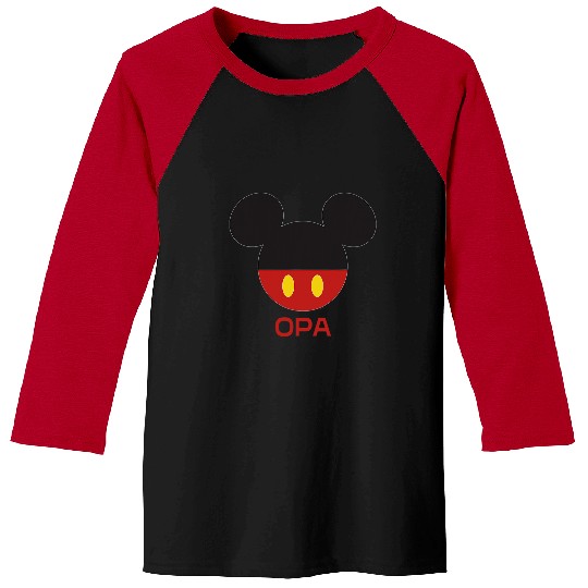 Disney Mickey Mouse Icon Shorts Opa Birthday Father’s Day Baseball Tees