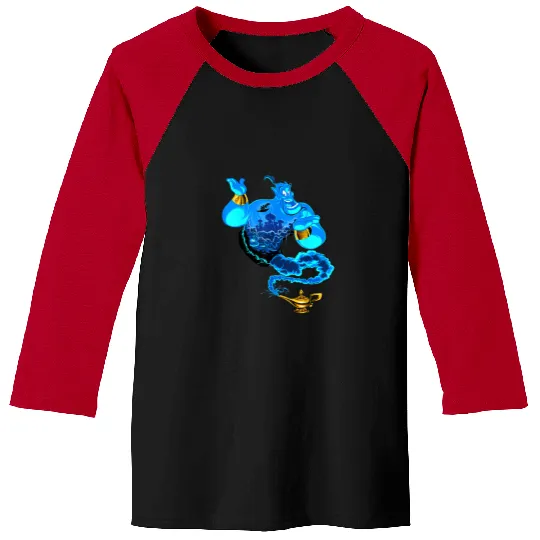 Disney Aladdin Genie Portrait Agrabah Fill Baseball Tees