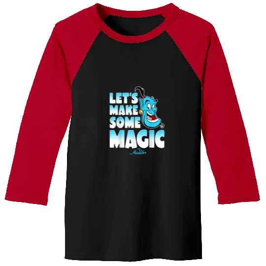 Disney Aladdin Genie Lets Make Some Magic Gradie Baseball Tees
