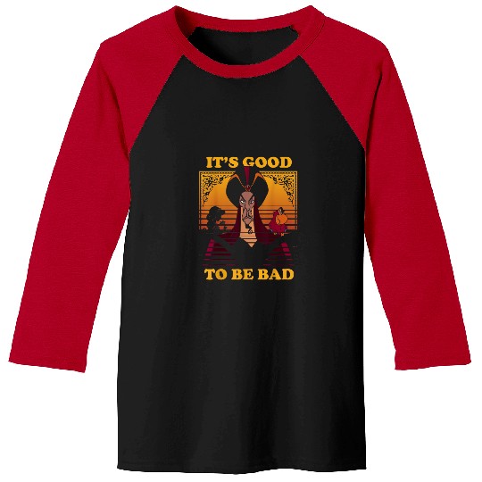 Disney Aladdin Jafar Good To Be Bad Dusk Colors Baseball Tees