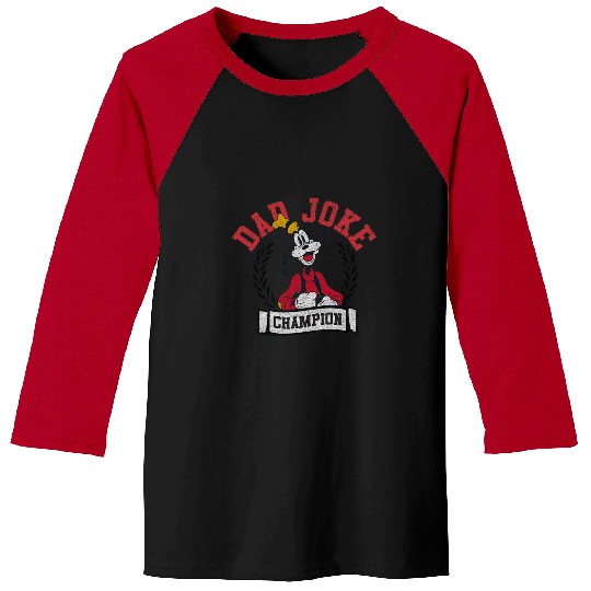 Disney Mickey And Friends Goofy Dad Joke Champ Father's Day Baseball Tees