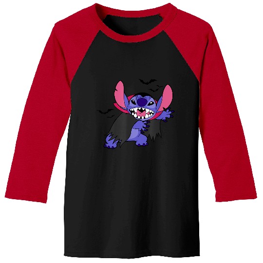 Disney Lilo Stitch Halloween 2024 Bats Vampire Stitch Costume Baseball Tees