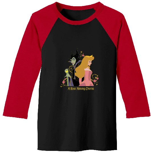 Disney Princess Sleeping Beauty Maleficent Rose Among Thorns Baseball Tees