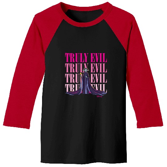 Disney Villains - Maleficent Truly Evil Stacked Baseball Tees