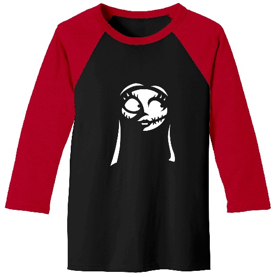 Disney The Nightmare Before Christmas Sally Big Face Merry Christmas 2024 Baseball Tees