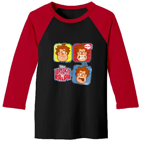 Disney Wreck-it Ralph Many Emotions Brick Walls Baseball Tees