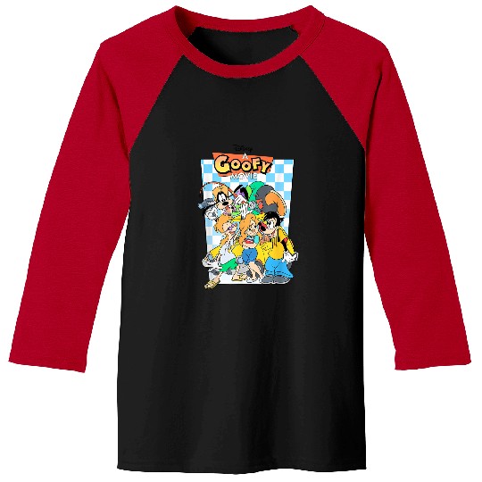 Disney A Goofy Movie Iconic Group Shot Big Chest Poster Baseball Tees