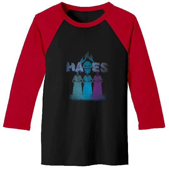 Disney Villains Hercules Hades Distressed Metal Rock Band Baseball Tees