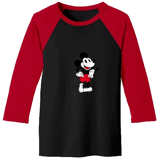 Amazon Essentials Disney Mens Standing and Smili Baseball Tees