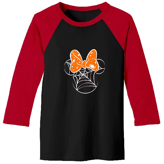 Kids Disney Mickey And Friends Halloween Minnie Spiderweb Toddler Baseball Tees
