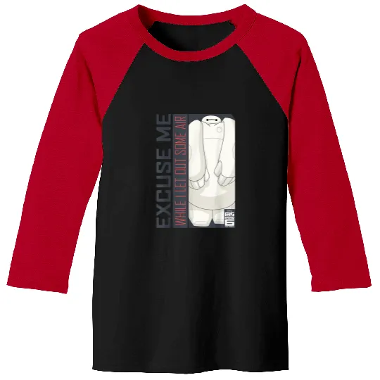 Disney Big Hero 6 TV Series Baymax Excuse Me Graphic Baseball Tees