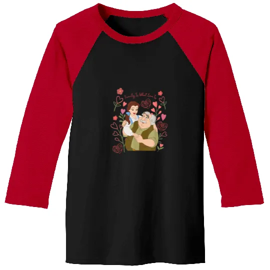 Disney Princess Belle Dad Daughter Family Is Wha Baseball Tees