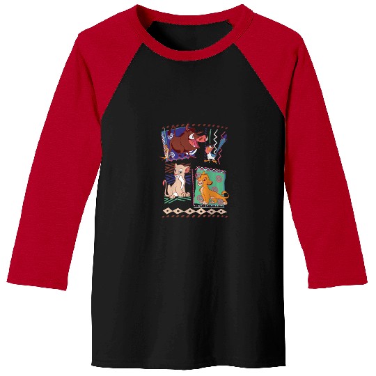 Disney Lion King Simba And Timon Graphic TShirt Baseball Tees