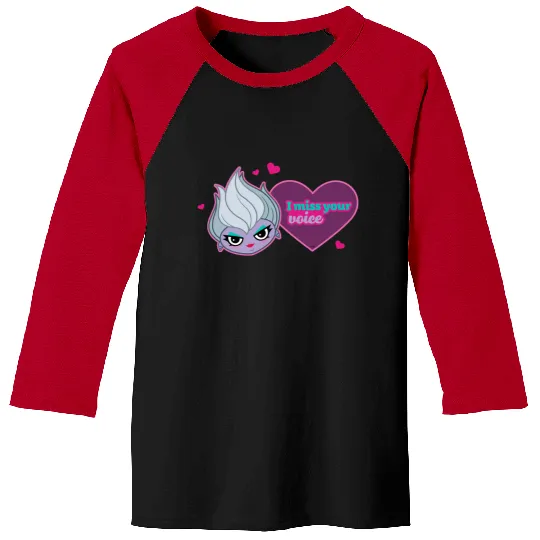 Disney Villains Ursula I Miss Your Voice Valentines Day Valentines Baseball Tees