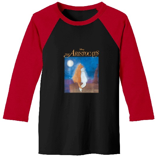 Disney The Aristocats Duchess Thomas Night Sky Portrait Baseball Tees