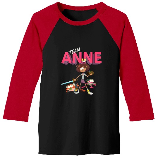 Disneyss Channel Amphibia Team Anne Baseball Tees