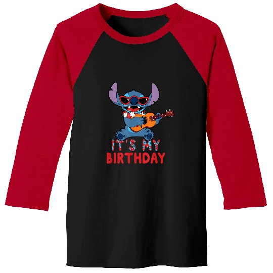 Disneyss Lilo Stitch Tropical Party Its My Birthday Baseball Tees