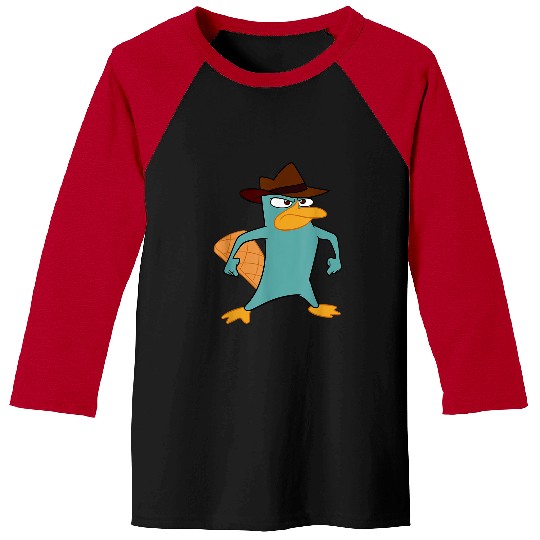 Disneyss Phineas And Ferb Perry The Platypus Bravesss Stance Baseball Tees