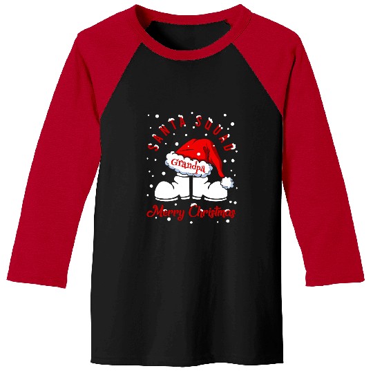 Discover Grandpa Santa Squad Funny Christmas  : Mickey Disney Christmas, Disney Christmas Baseball Tees