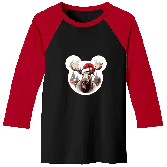 Discover Merry Moose  : Mickey Disney Christmas, Disney Christmas Baseball Tees