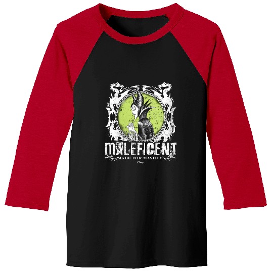 Disneyss Villains Maleficent Made For Mayhem Baseball Tees