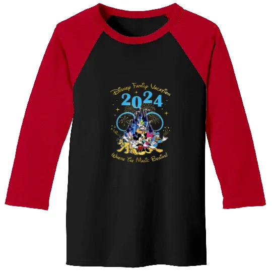 Disney Family Vacation 2024, Disney Baseball Tees