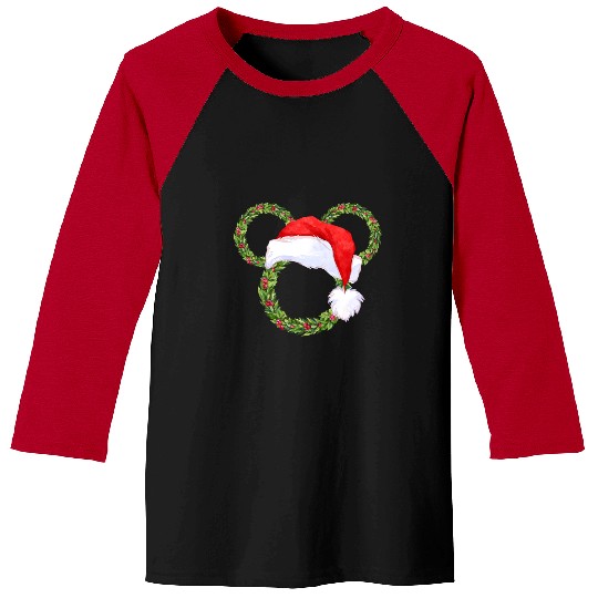Discover Santa Wreaths  : Mickey Disney Christmas, Disney Christmas Baseball Tees