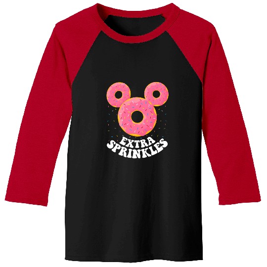 Discover Disney Mickey Mouse Donut Ears Extra Sprinkles Baseball Tees