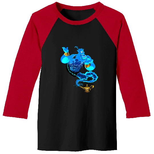 Disney Aladdin Genie Portrait Agrabah Fill Baseball Tees