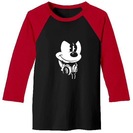 Discover Disney Mickey Mouse Headphoness Baseball Tees