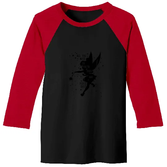 Discover Disney Peter Pan Tinker Bell Faith Trust And Pixie Dust Baseball Tees