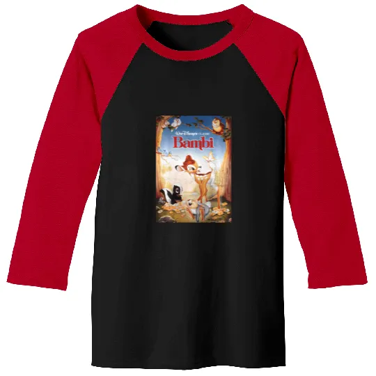 Disney Bambi Friendships Poster Baseball Tees