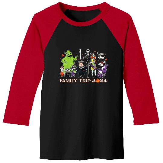 Disneyss The Nightmare Before Christmas Fall Family Trip 2024 Baseball Tees