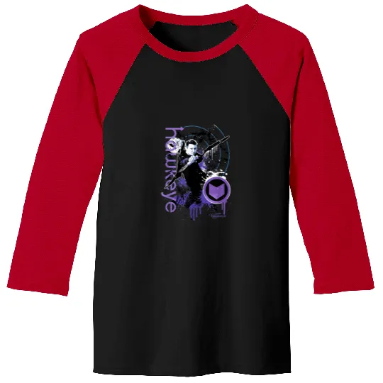 Marvel Hawkeye Disney Plus Target Paint Splatter Baseball Tees