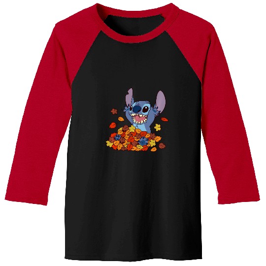 Discover Disney Lilo Stitch Autumn Leaves Stitch Baseball Tees