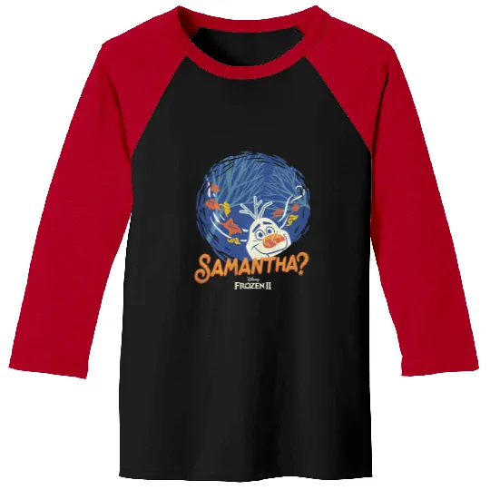 Discover Disney Frozen 2 Olaf Samantha Circle Portrait Baseball Tees